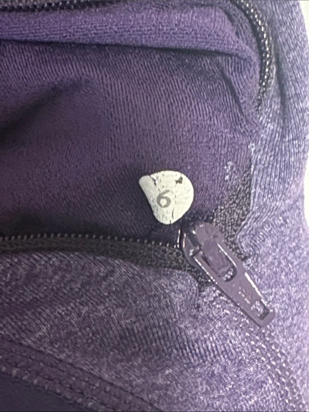 LULULEMON Define Jacket Heathered Purple Full Zip Thumbholes Size 6